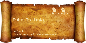 Muhr Melinda névjegykártya